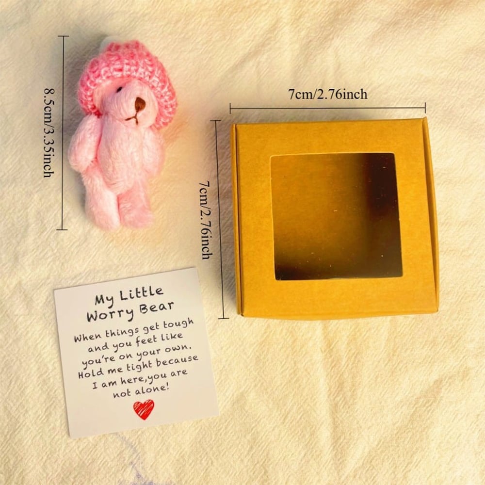 🎁Handmade Mini Plush Teddy Bear in Box