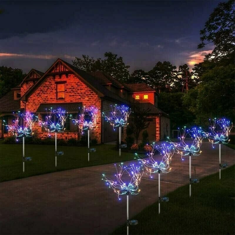 🎁Waterproof  Solar Garden Fireworks Lamp