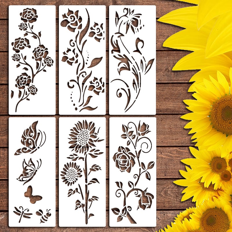 Garden Fence Large Flower Stencils🌻DIY Decoration