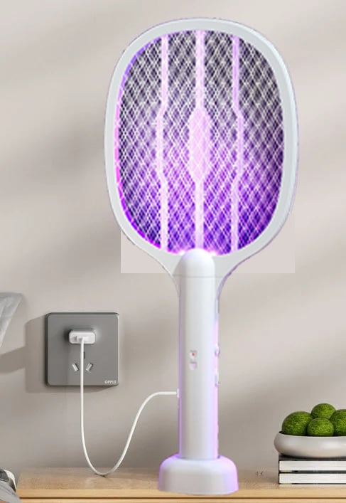 2-in-1 Electric Swatter & Night Mosquito Killing Lamp