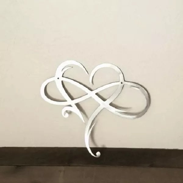 💞 Infinity heart - Steel wall decor Metal Wall art