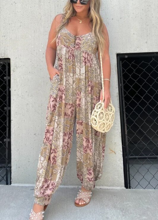 Boho Balloon Pant Jumpsuit