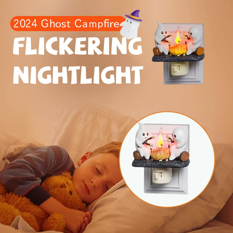 USB Ghost Campfire Flickering Nightlight✨🔥👻