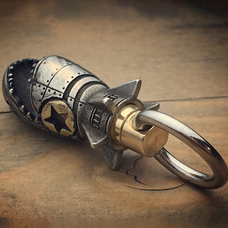 🔥Shark Rocket Bomb Keychain