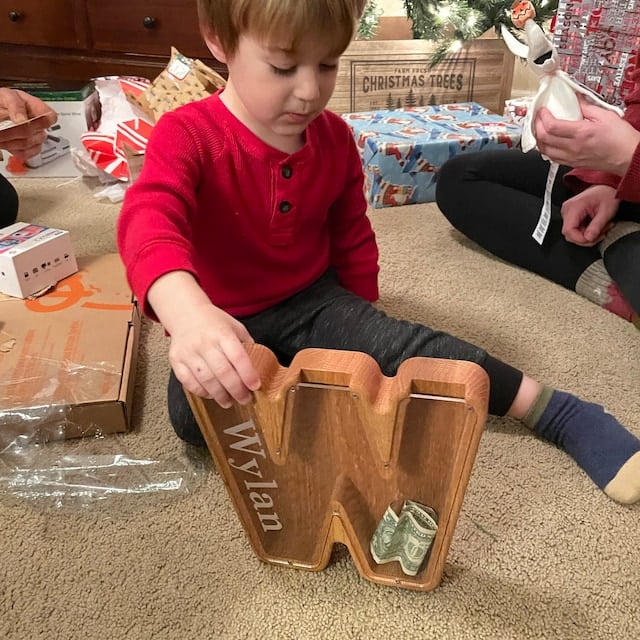 🔥Piggy Bank-Wood Gift For Kids