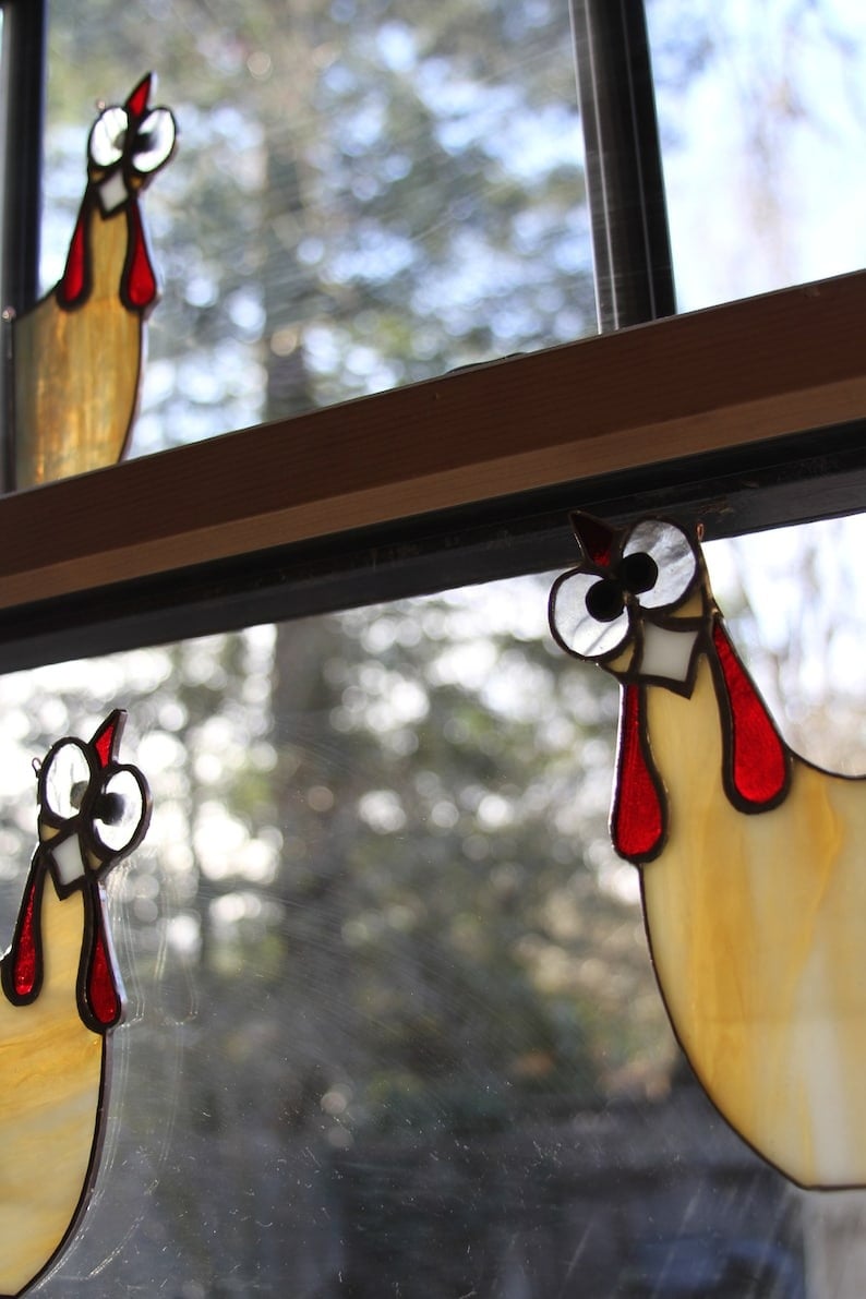 Funny Window Corner Decor - 🐓Peeping Rooster