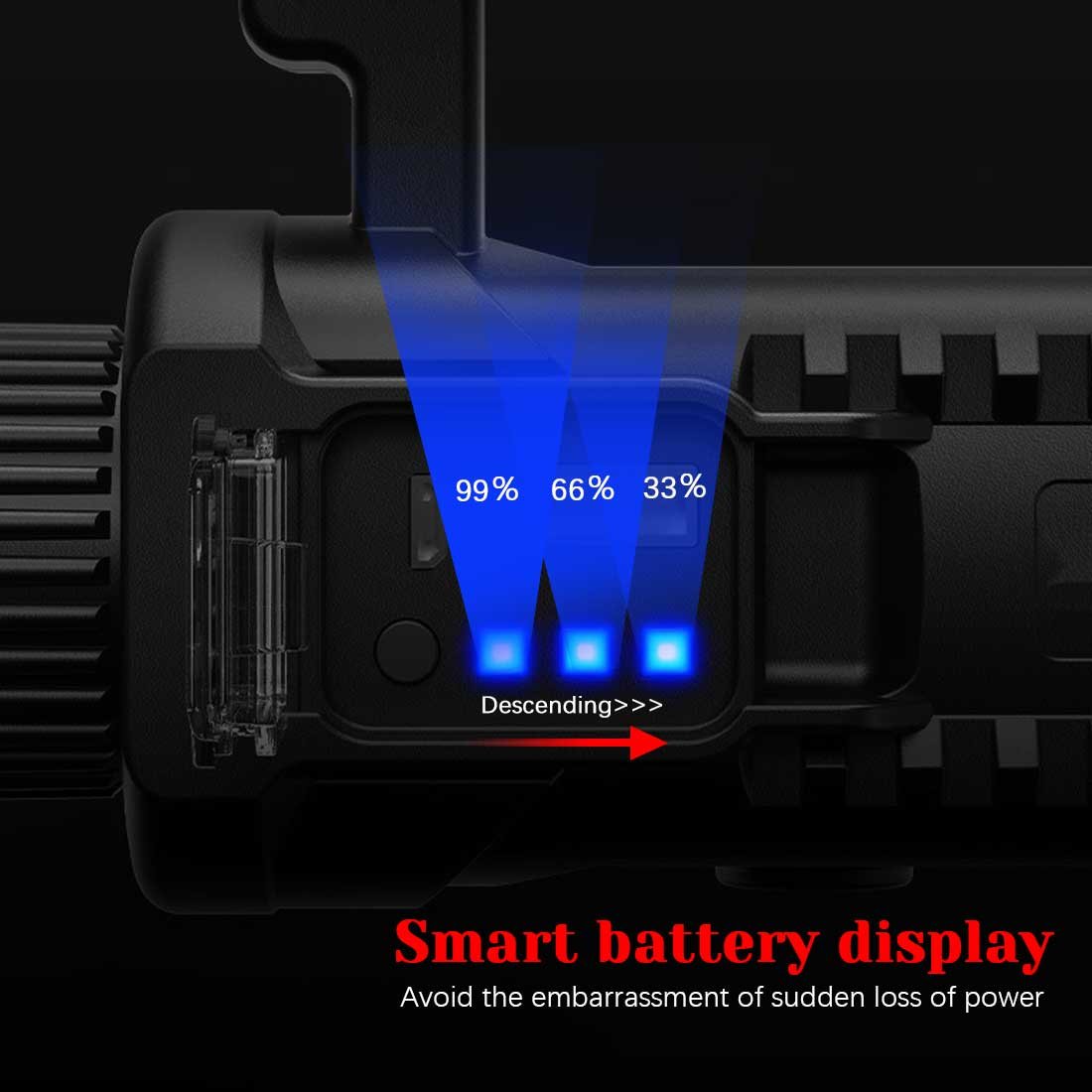 ⏰Rechargeable Handheld Spotlight Flashlight