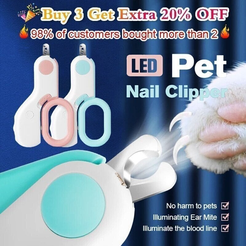 🔥(New Year Hot Sale - Save 40% OFF) LED Pet Nail Clipper