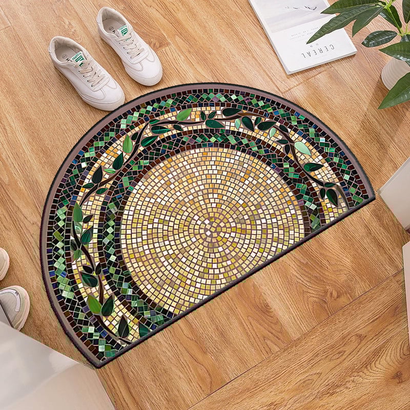 🎁💖Boho Style Semicircular Door Mat - Non Slip Soft Floor Carpet