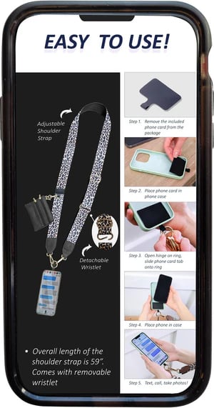 💖Last Day 49% OFF-Phone Strap with Zippered Pouch🎉Buy 2 Save 20%