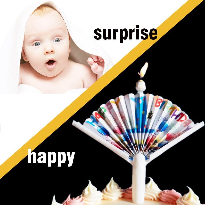 🎂🎂 Reusable Novelty Fan Birthday Candle🎁BEST GIFT FOR FAMILY🎂🎁