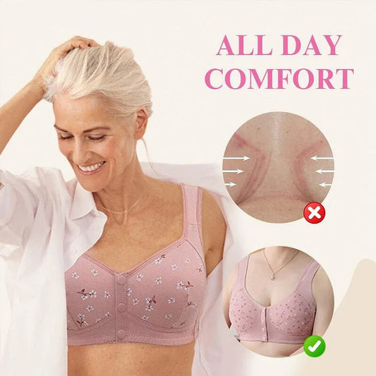 🔥Comfortable & Convenient Front Button Bra