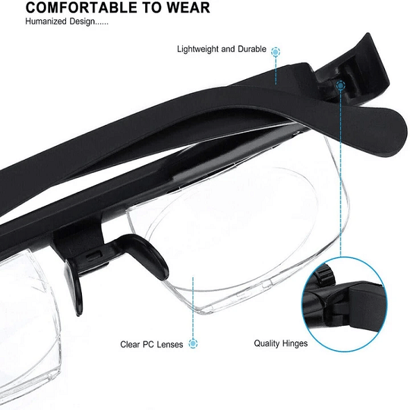 🔥🔥 ADJUSTABLE FOCUS GLASSES DIAL VISION NEAR AND FAR SIGHT