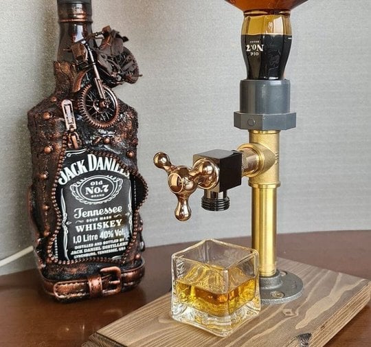 💥Liquor Alcohol Whiskey wood Dispenser