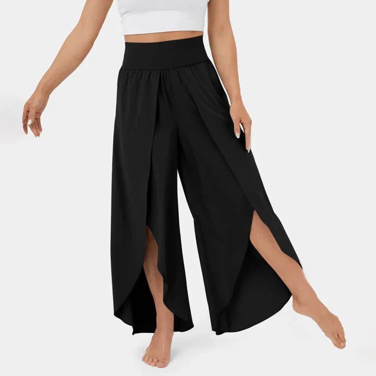 🔥High Waisted Split Wide Leg Quick Dry Casual Pants🎉