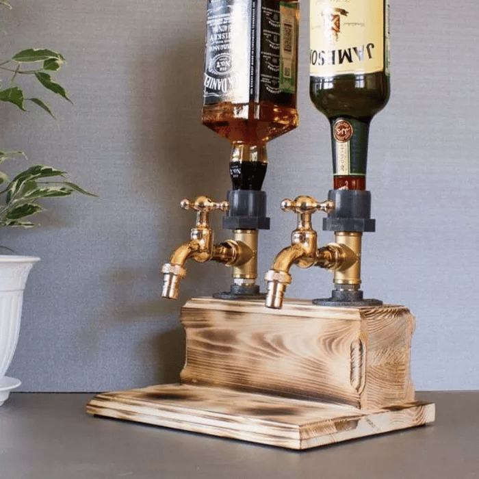 💥Liquor Alcohol Whiskey wood Dispenser