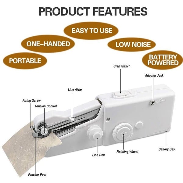 🔥LAST DAY-50% OFF🔥Portable Handheld Sewing Machine