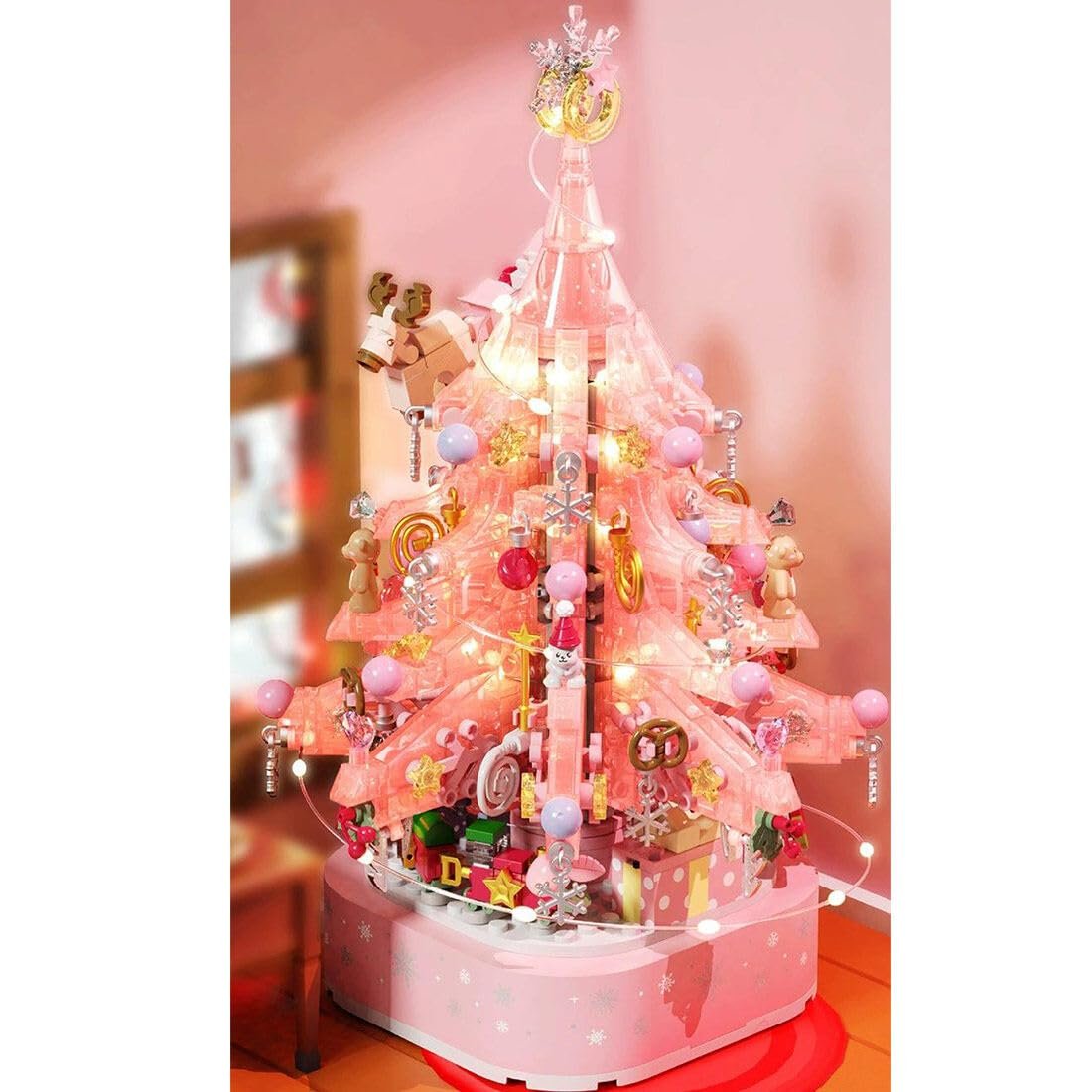 Pink Crystal Christmas Tree Building Block Set - Last day 49% Off🔥