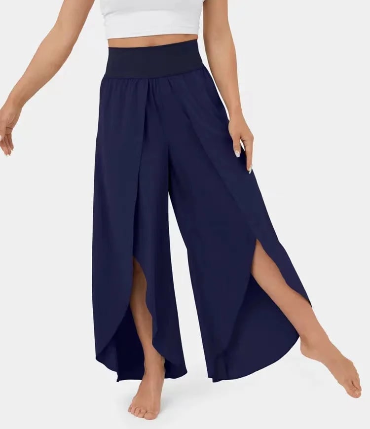 🔥High Waisted Split Wide Leg Quick Dry Casual Pants🎉