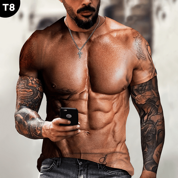 🤣Special Father's Day gift🤣MUSCLE TATTOO All Over Print T-Shirt