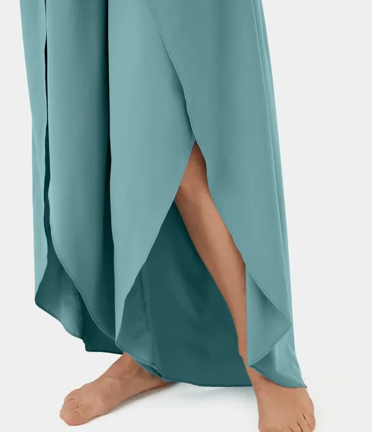 🔥High Waisted Split Wide Leg Quick Dry Casual Pants🎉