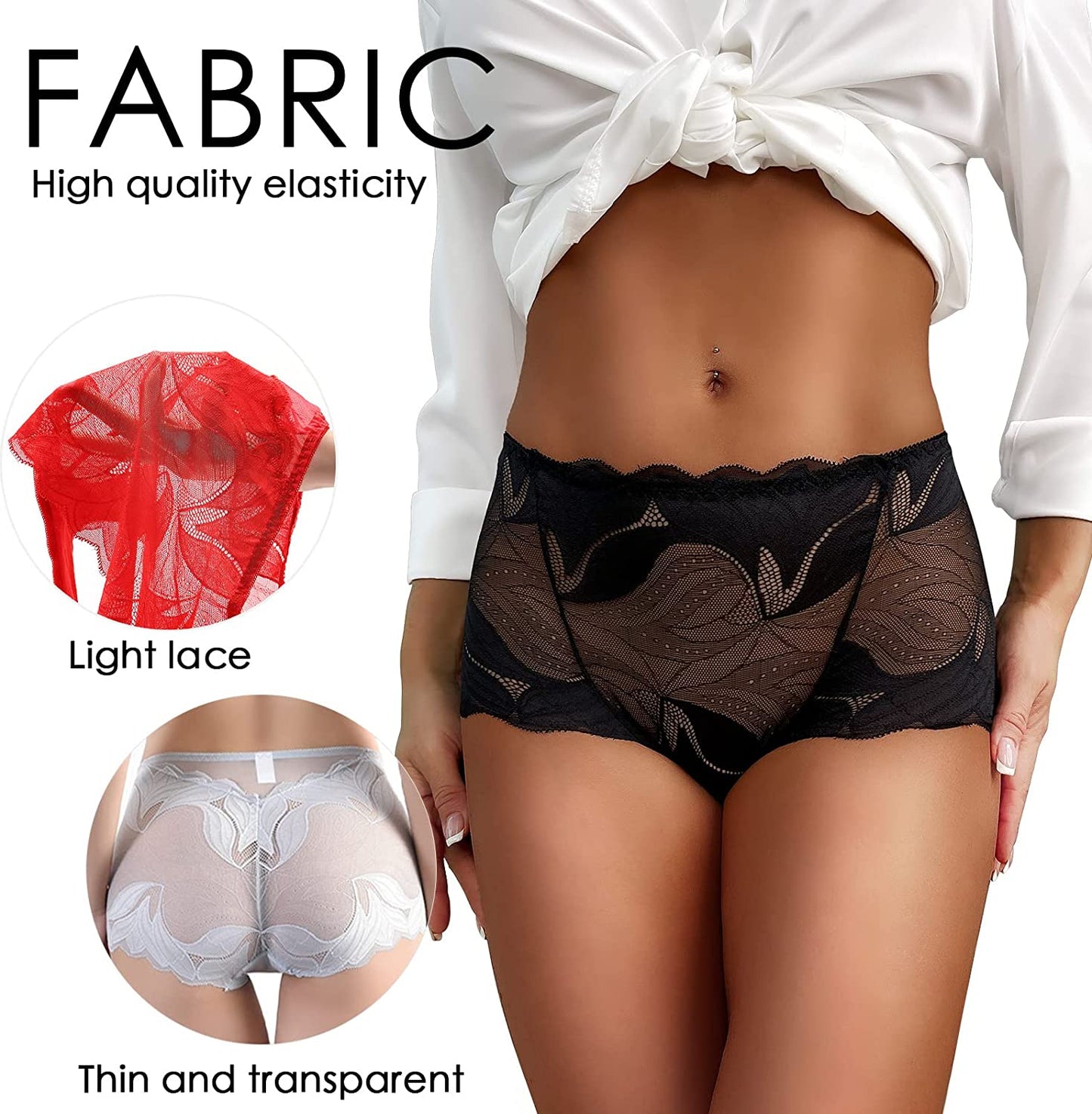 💥Buy 2 get 3 free💥(5PCS)🔥LADIES SILK LACE HANDMADE UNDERWEAR