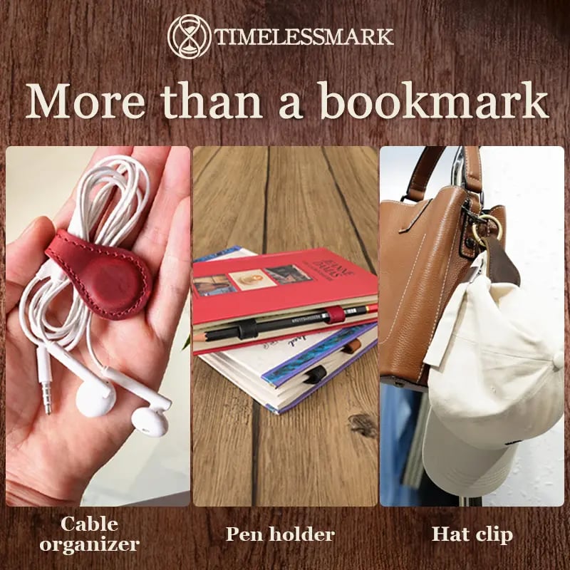 ✨Last Day Special Sale - 49% OFF✨TimelessMark🔥Personalized Magnetic Leather Bookmark🔥