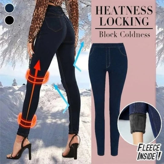 🔥Denim Leggings – Thermal Fleece Denim Jeggings