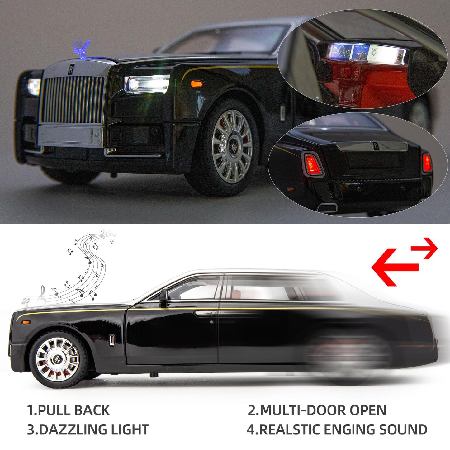 🎄Christmas Sale💥1/32Rolls-Royce Phantom Model Car - Buy two and get free shipping!