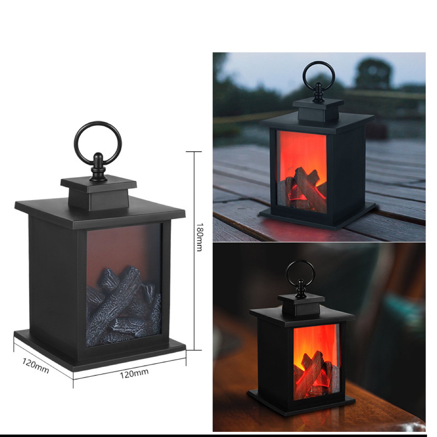 LED simulated fireplace creative home furnishings Candlestick simulated charcoal flame lamp