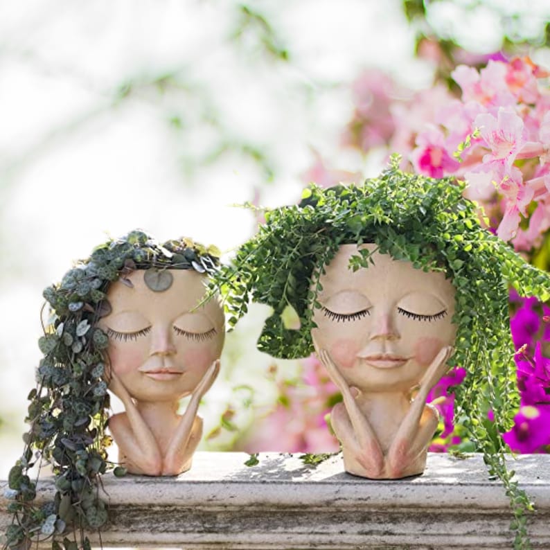 💝2023 HOT SALE 48% OFF-Girl Face Head Planter