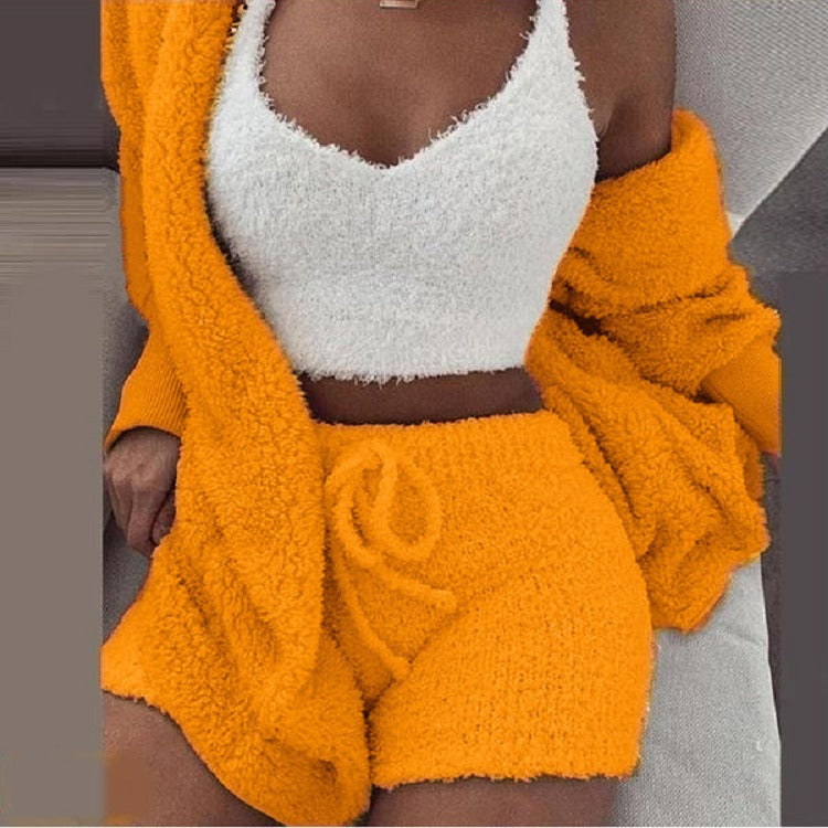 🔥CHRISTMAS HOT SALE🔥Winter Plush Home Casual Wear - Cosy Knit Set (3 Pieces)