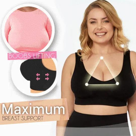 Ultra Comfort Seamless Shaping Wireless Support Bra Plus Size