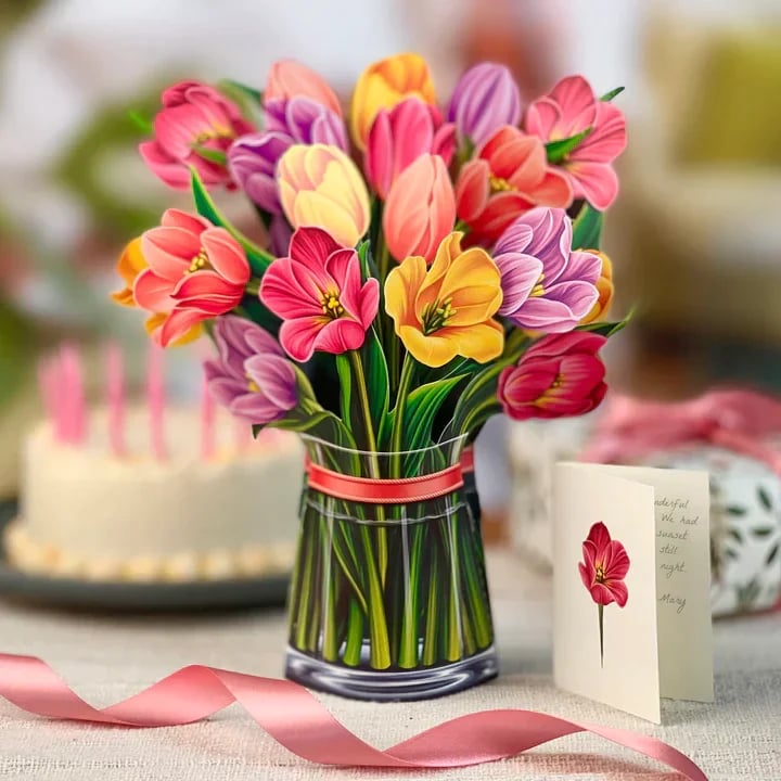 🔥Mother's Day Sale- SAVE 49% OFF🔥Pop Up Flower Bouquet Greeting Card