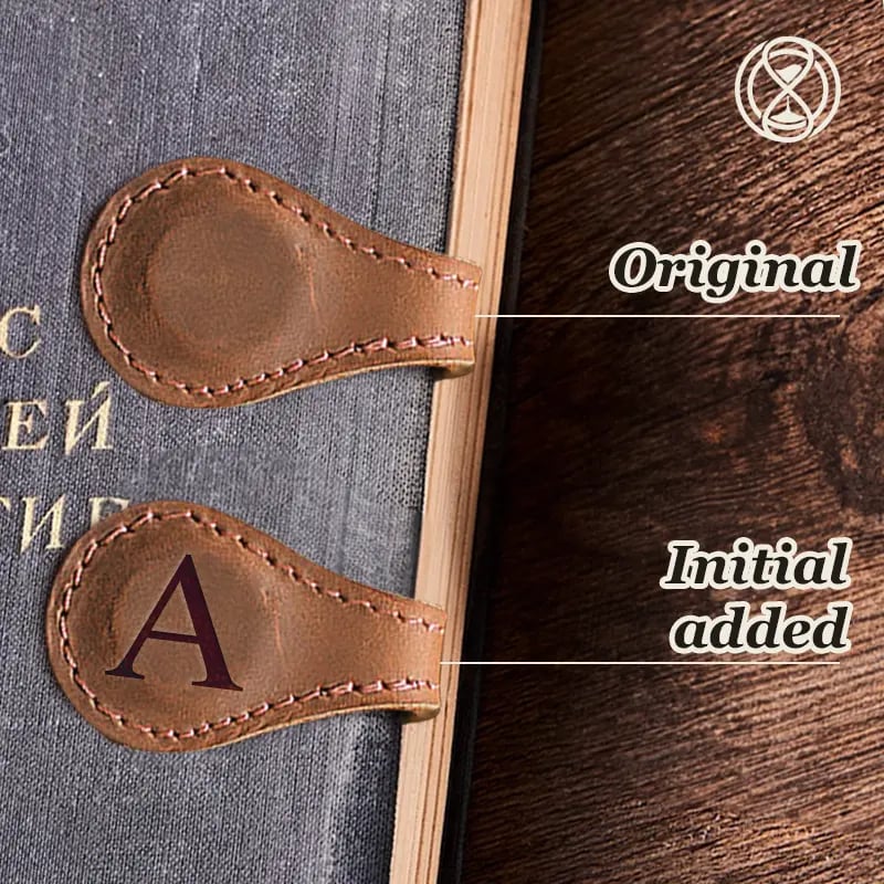 ✨Last Day Special Sale - 49% OFF✨TimelessMark🔥Personalized Magnetic Leather Bookmark🔥