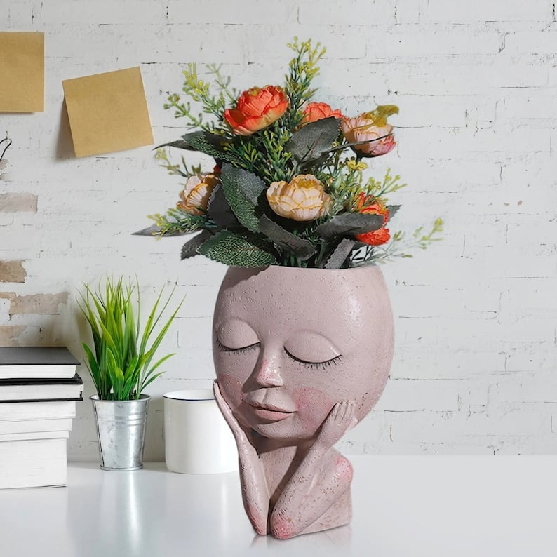 💝2023 HOT SALE 48% OFF-Girl Face Head Planter