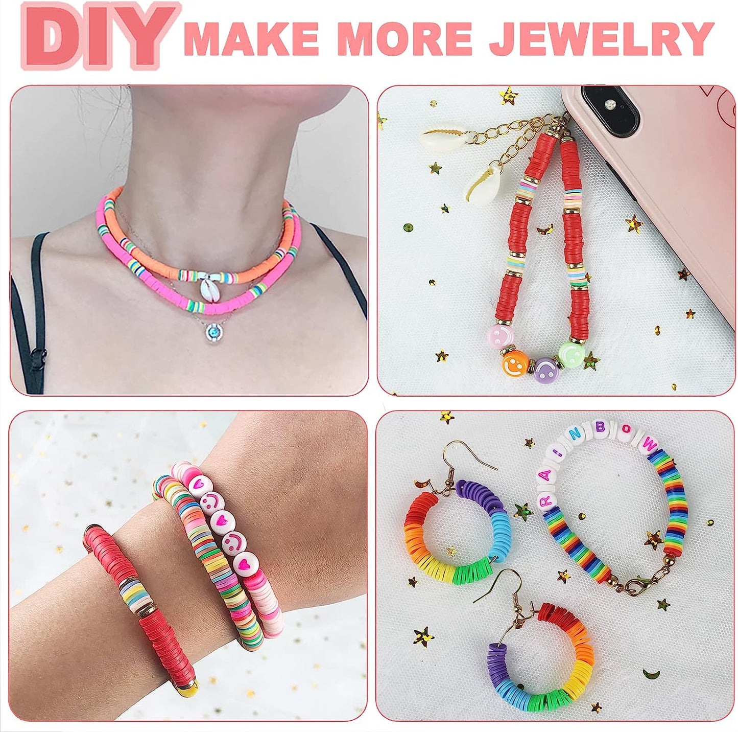 Clay Beads Bracelet Making Kit