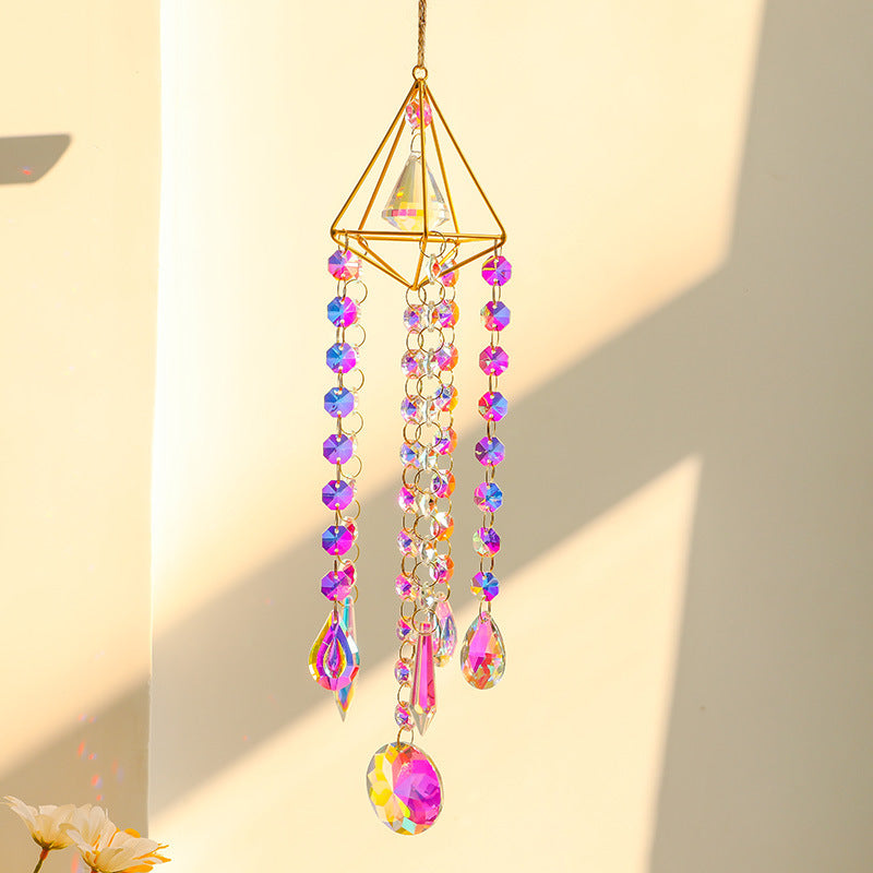 Crystal Pendant Pastoral Crystal Garden Wind Chime Pendant Decoration