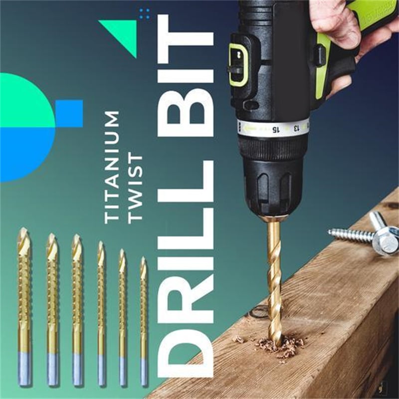 (🎅HOT SALE-52% OFF) -Twist Drill Bit Set Power Tool Accessories(6 Pcs )🔥