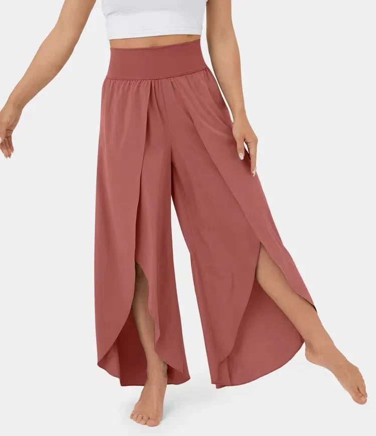 🔥High Waisted Split Wide Leg Quick Dry Casual Pants🎉