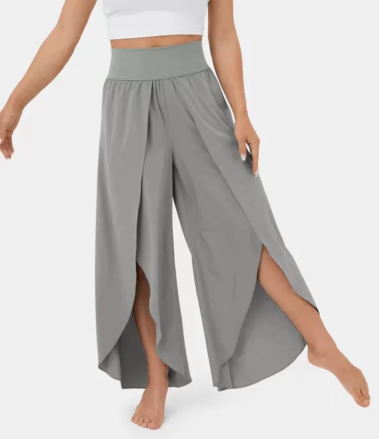 🔥High Waisted Split Wide Leg Quick Dry Casual Pants🎉