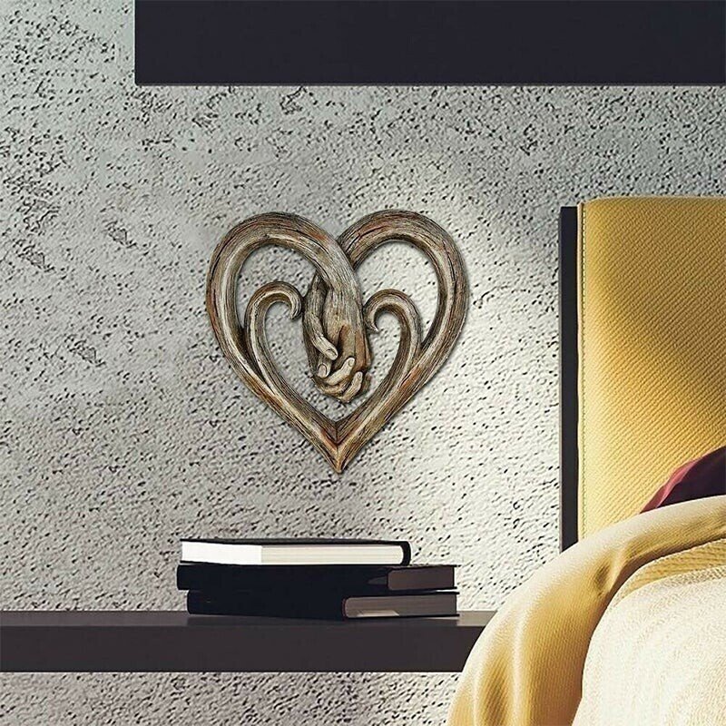 🎁SALE-49%OFF-🔥Heart Holding Hands Wall Decor - Forever Love