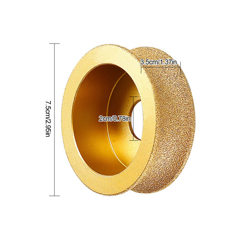 Edge diamond grinding wheel