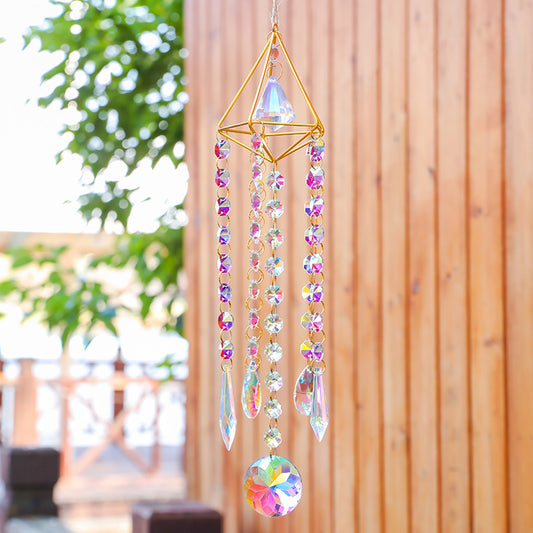 Crystal Pendant Pastoral Crystal Garden Wind Chime Pendant Decoration