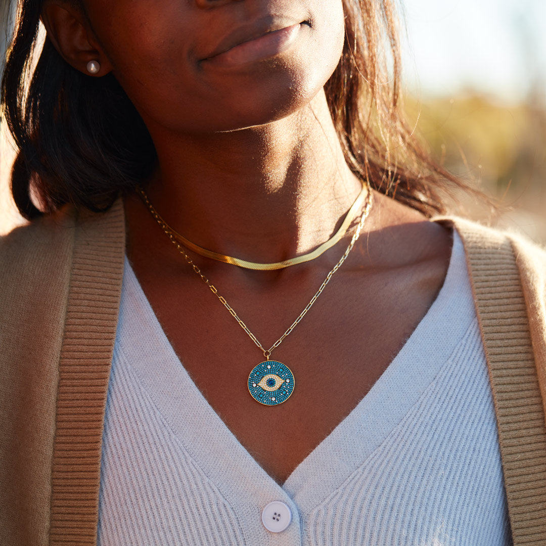 Blue Evil Eye Necklace