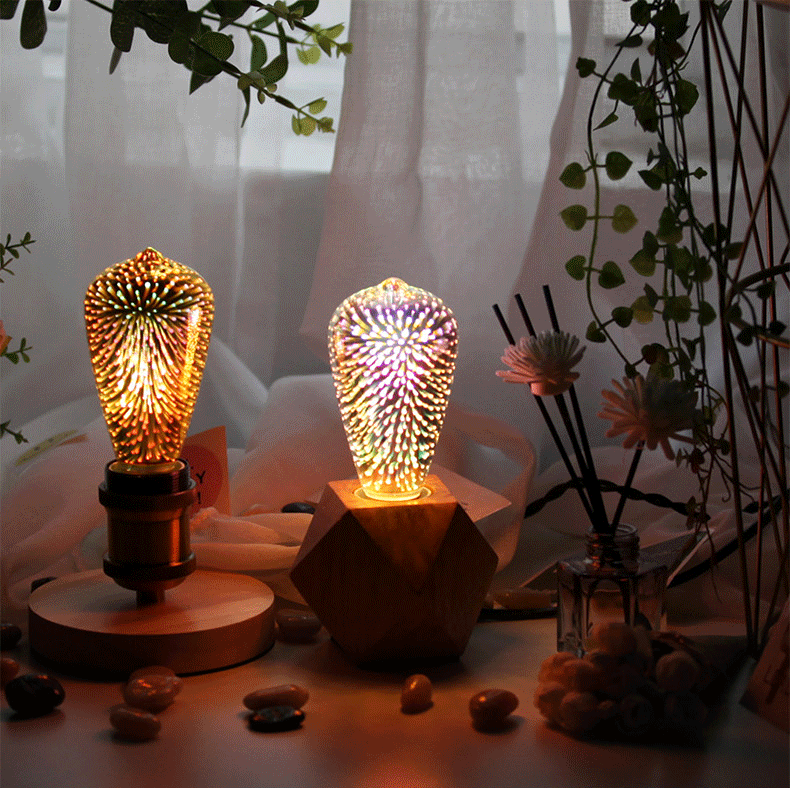 3D Fireworks LED Light Bulb