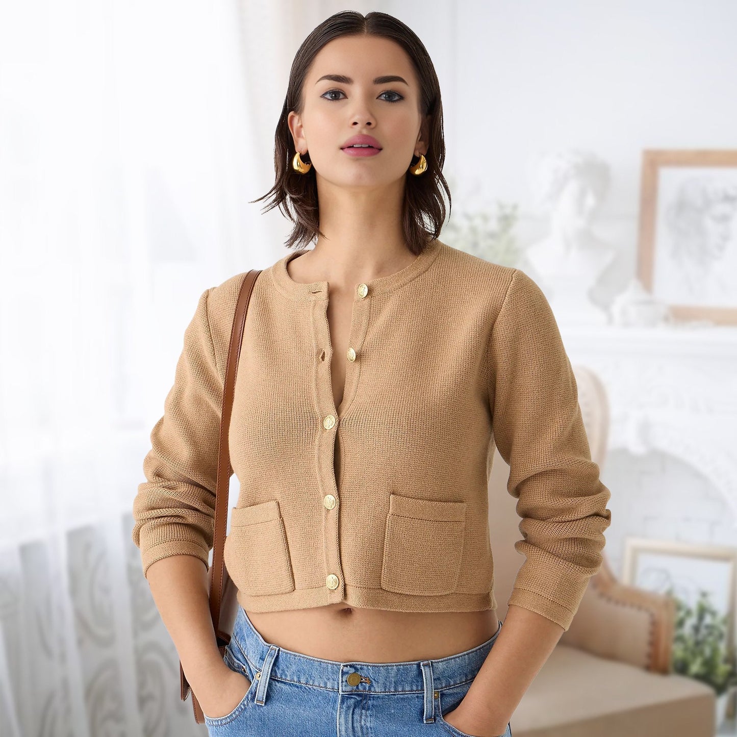 🔥Lady Patch Pocket Cardigan(Buy 2 Free Shipping)