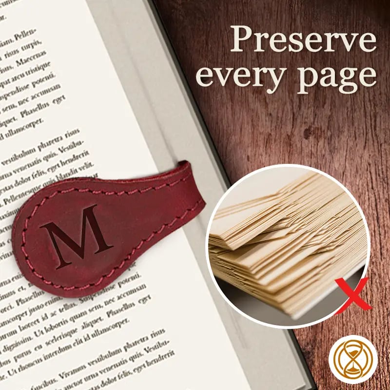 ✨Last Day Special Sale - 49% OFF✨TimelessMark🔥Personalized Magnetic Leather Bookmark🔥