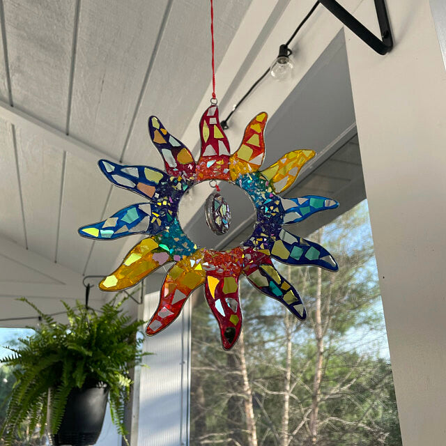 🌈🌈Rainbow sun SunCatcher🌈🌈