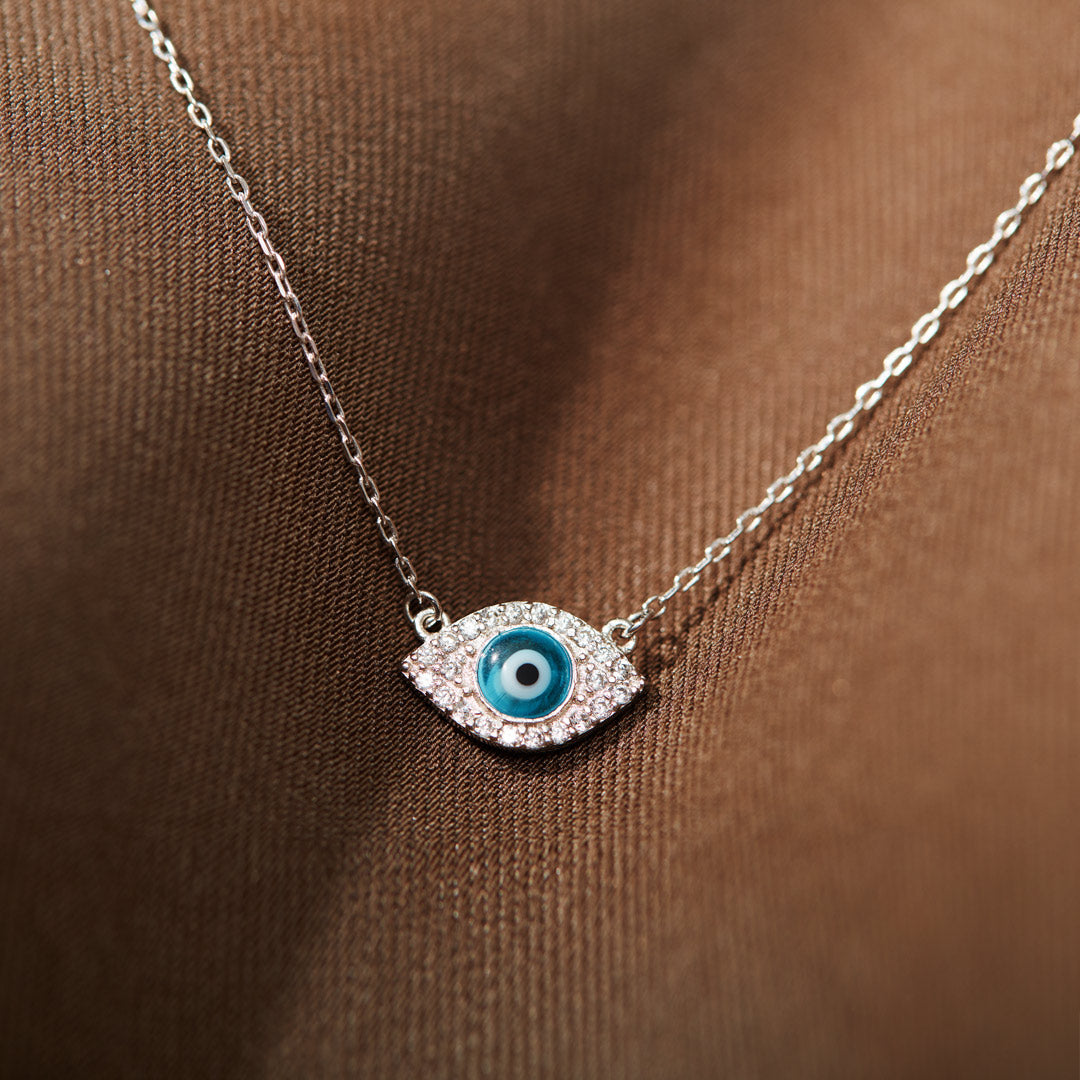 Pavé Evil Eye Necklace